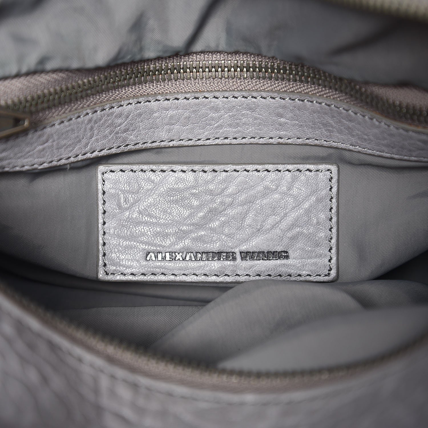 Alexander Wang Pebbled Lambskin Rocco Duffel Grey 6 of 14