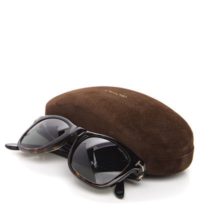 Tom Ford Polarized Leo Square Sunglasses TF336 Havana 8 of 8