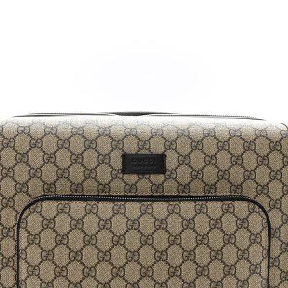 Gucci GG Supreme Monogram Calfskin Carry On Trolley Beige Ebony Black 7 of 14