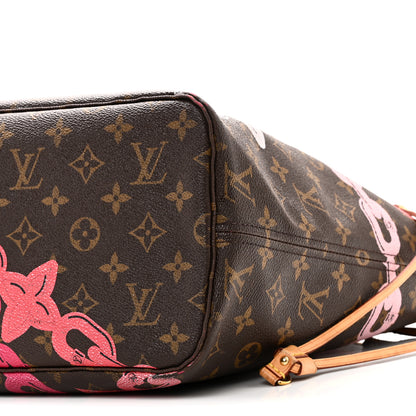 Louis Vuitton Monogram Bay Neverfull MM Rose Ballerine Poppy 10 of 14