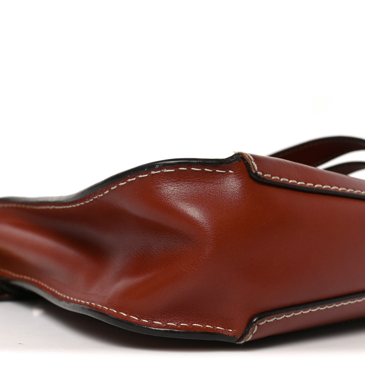 Chloe Calfskin Marcie Top Handle Bag Sepia 8 of 9