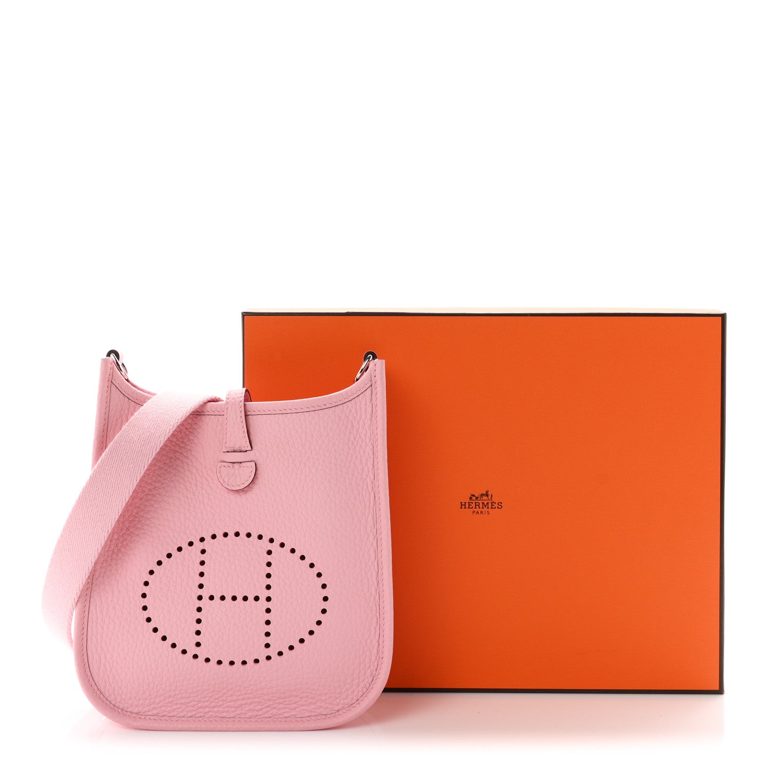 Hermes Taurillon Clemence Evelyne TPM Rose Sakura 11 of 11