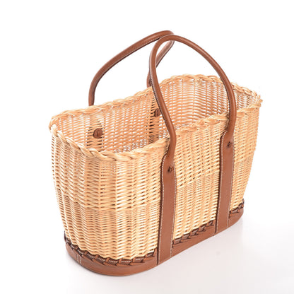 Hermes Barenia Wicker Osier Garden Party 8 of 11