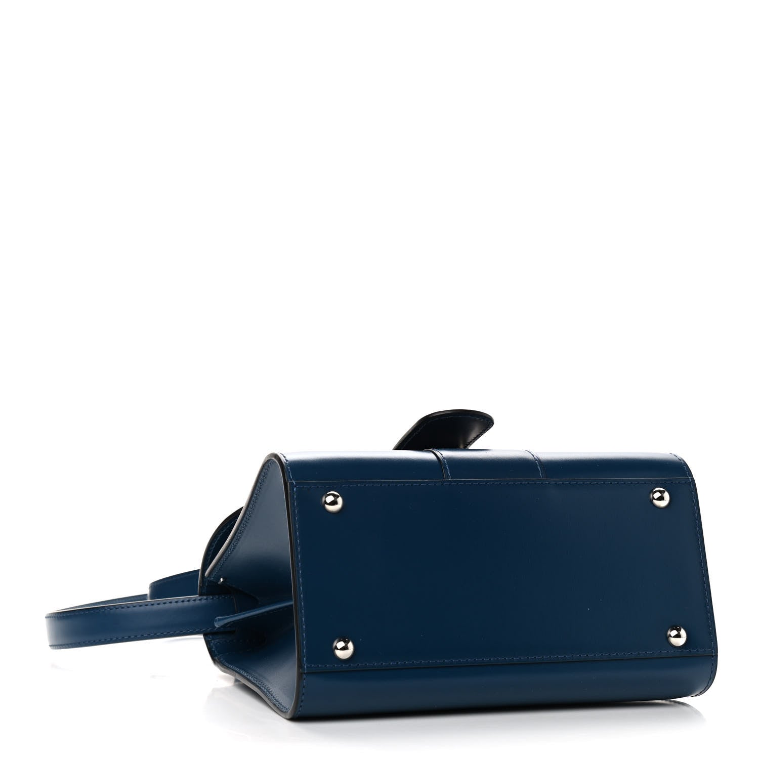 Delvaux Box Calfskin Mini Brillant Satchel Blue De Prusse 4 of 9