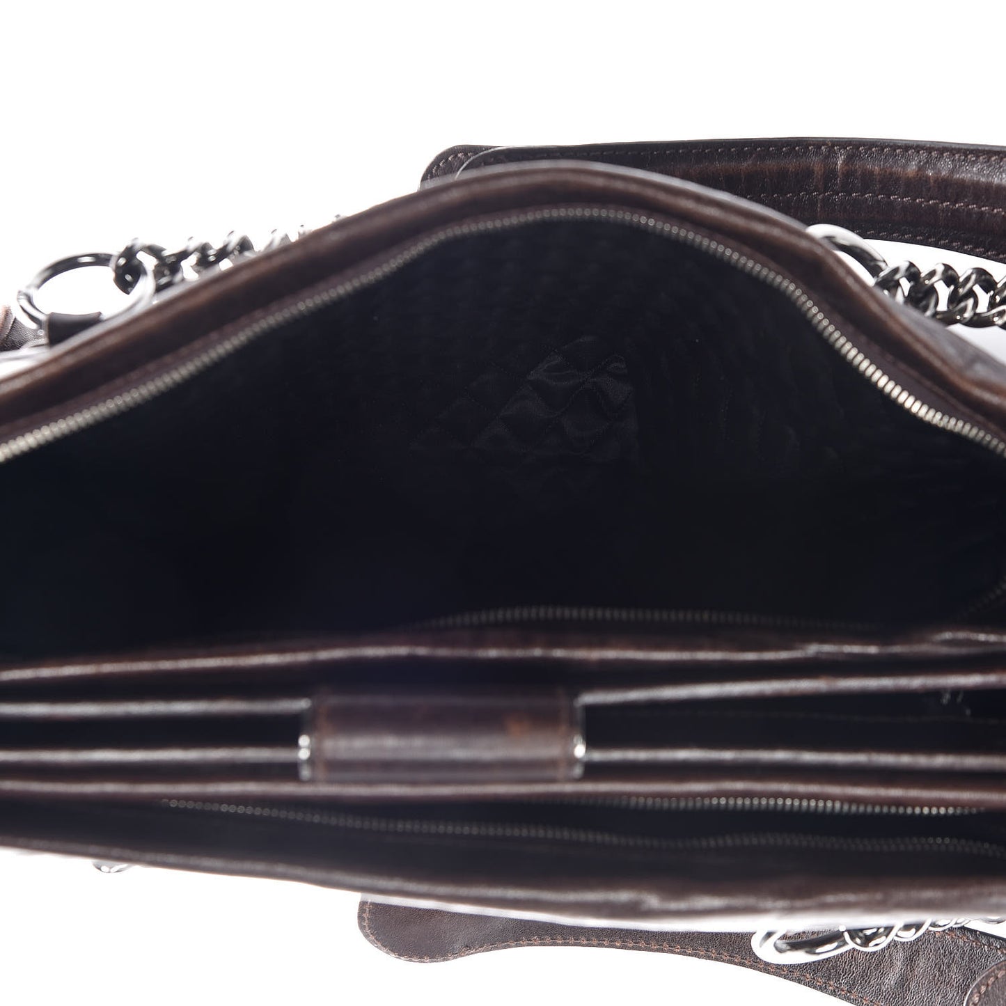 Calfskin Medium Perfect Day Tote Dark Brown