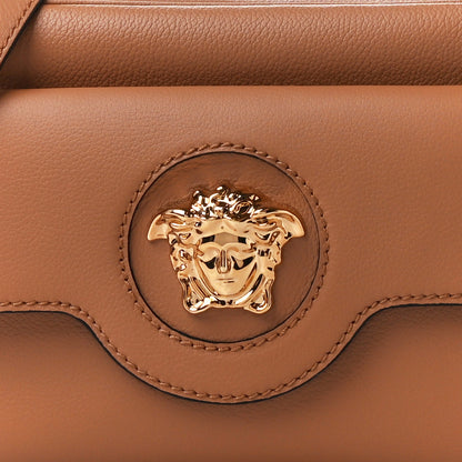 Versace Grained Calfskin Medusa Camera Bag Brown 10 of 12