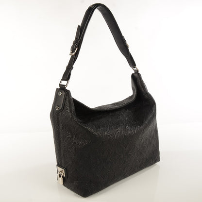 Louis Vuitton Monogram Lambskin Antheia Hobo PM Black 3 of 7