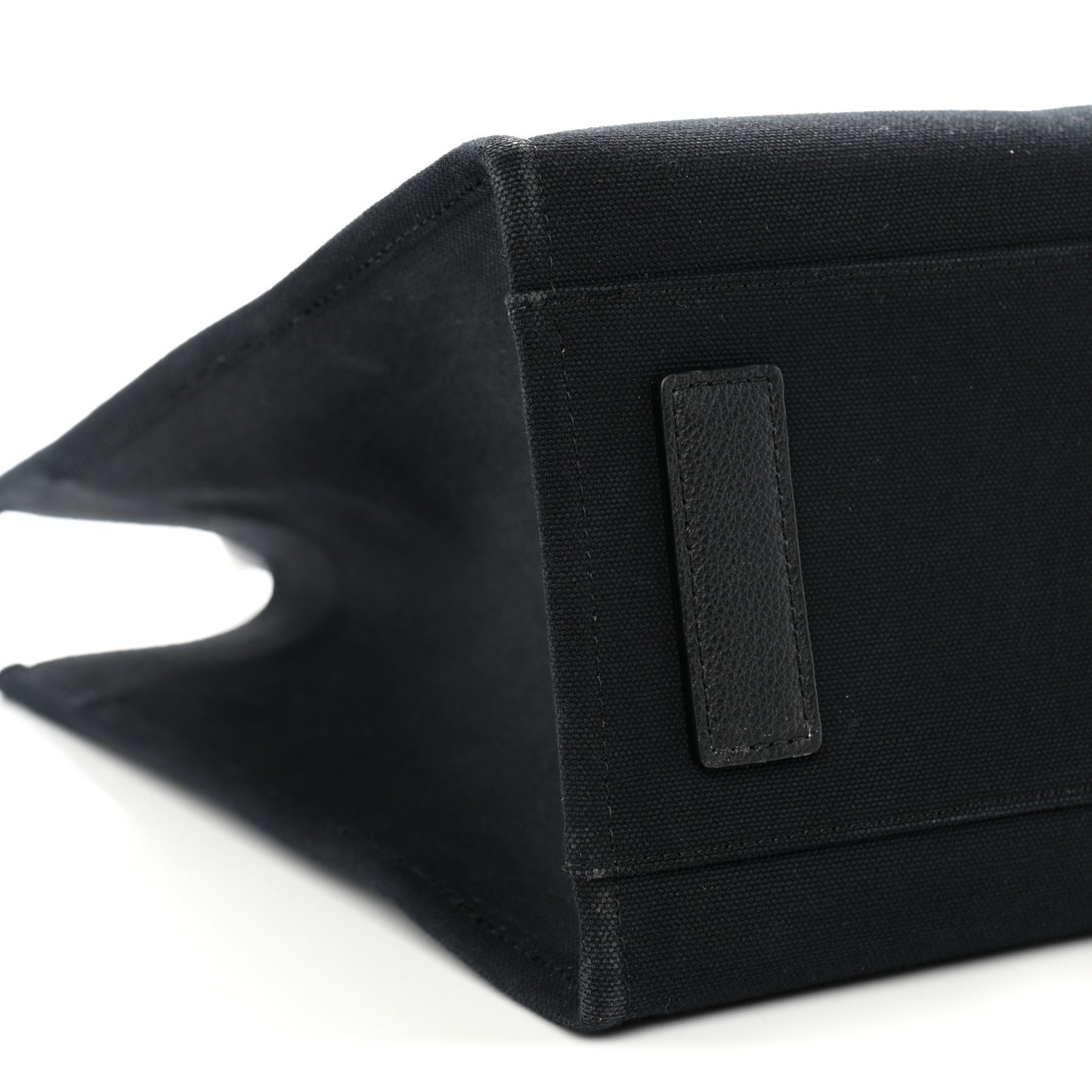 Canvas Calfskin Large La Medusa Tote Bag Black