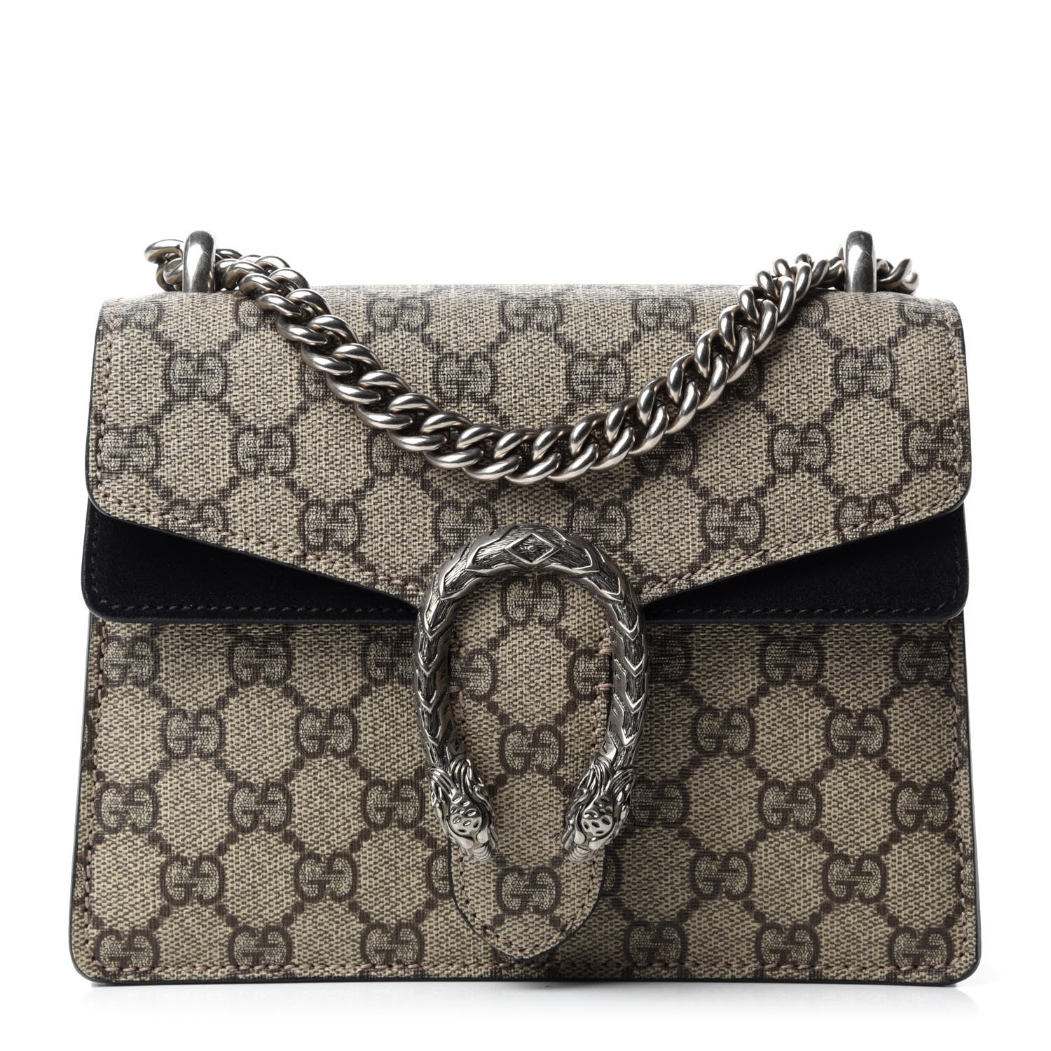 Gucci GG Supreme Monogram Mini Dionysus Shoulder Bag Black 1 of 11