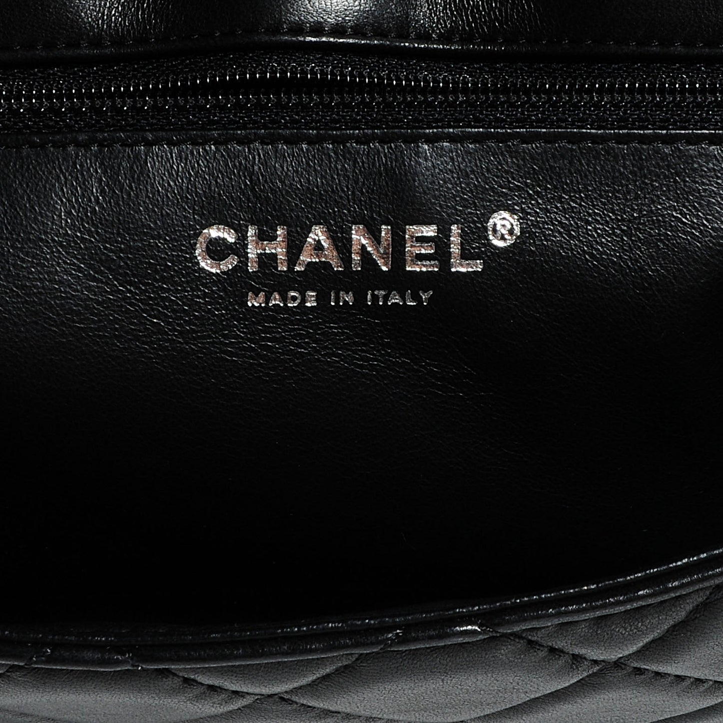 Lambskin Quilted Medium Roll Reissue Clutch Black