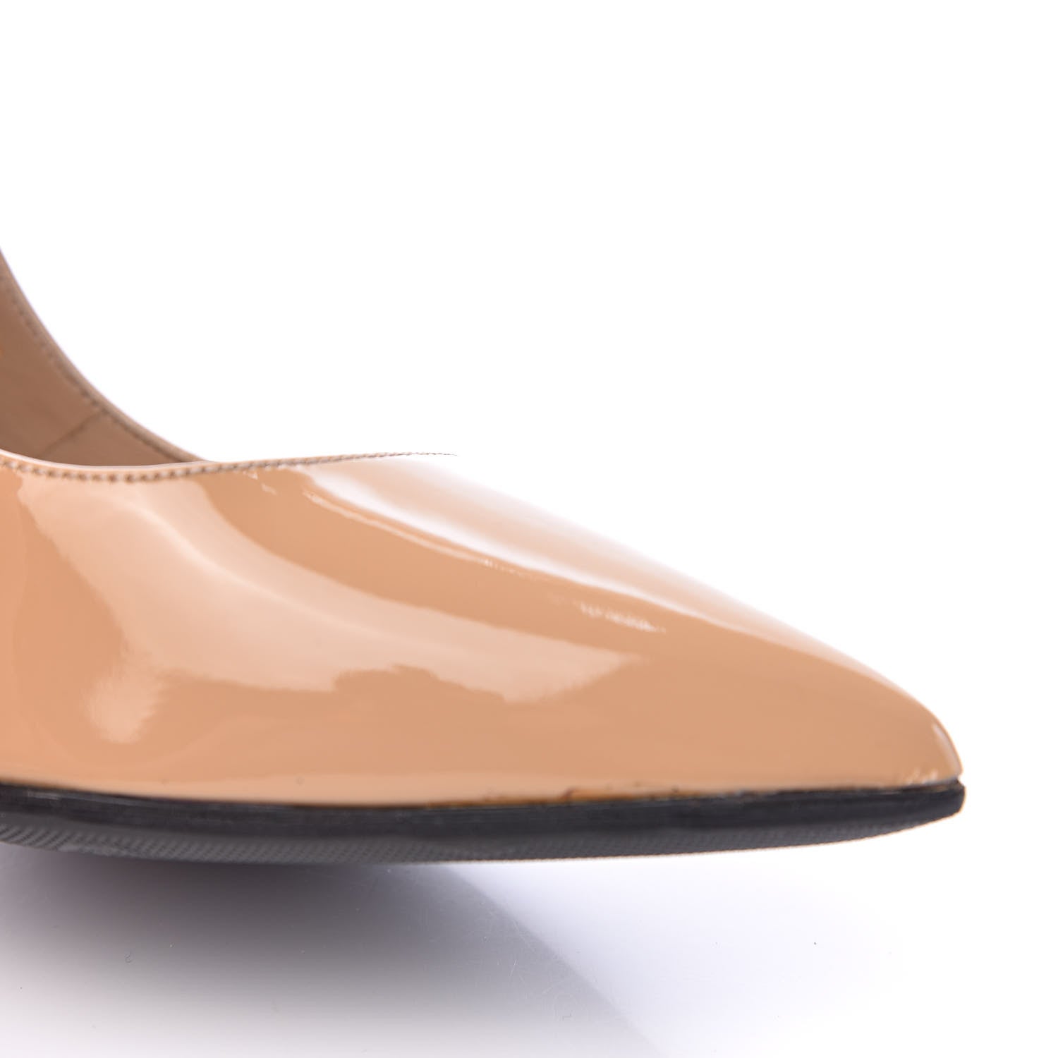 Valentino Garavani Patent Bow Pumps 36 Nude Black 13 of 16