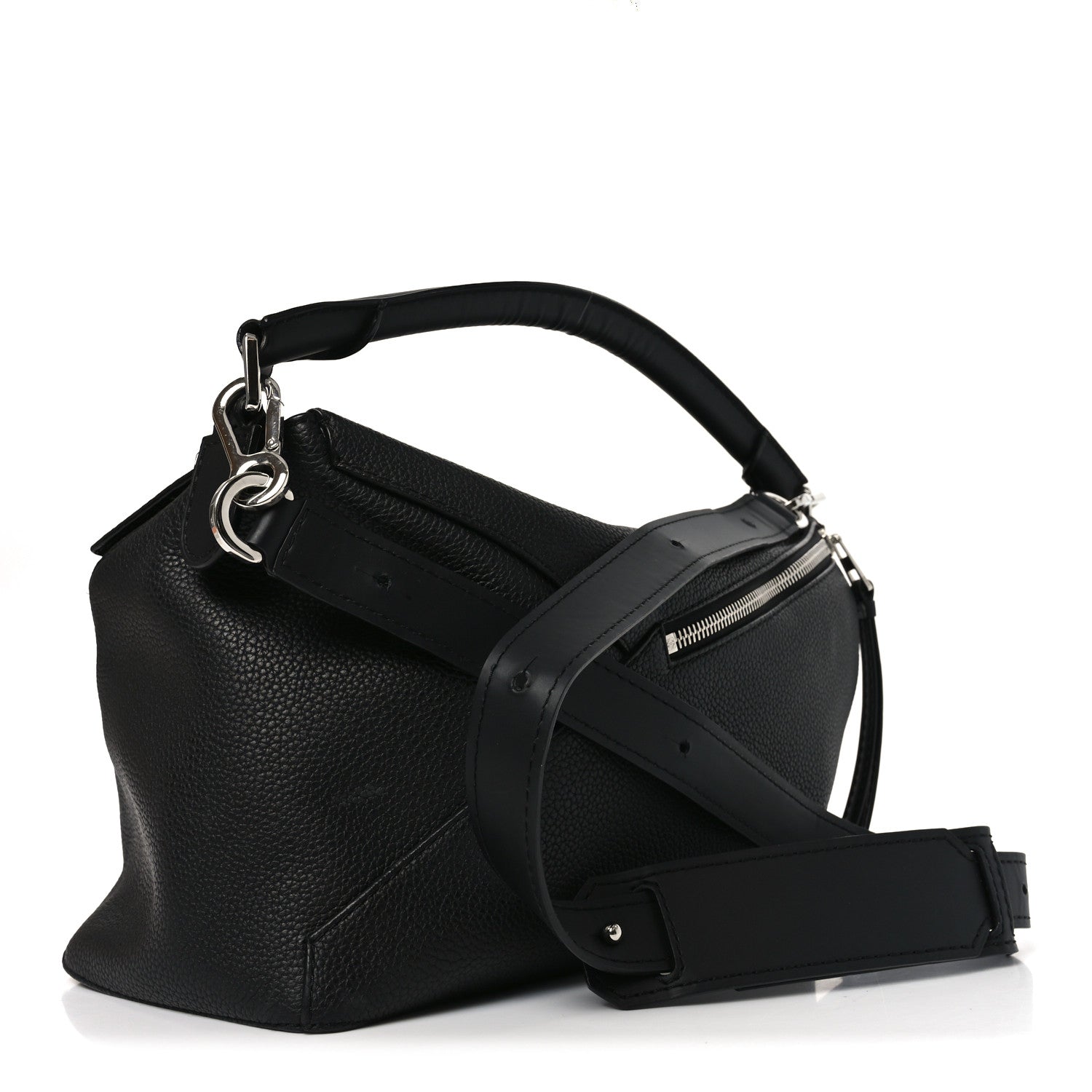 Loewe Grained Calfskin Large Puzzle Bag Black 3 of 9