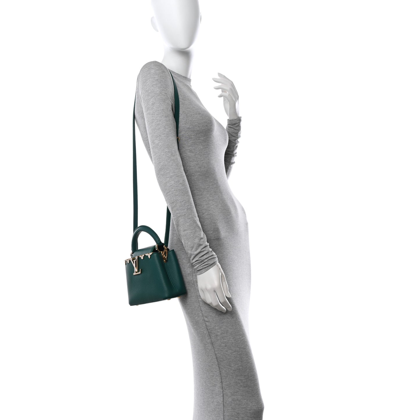 Taurillon Embellished Flower Crown Mini Capucines Green