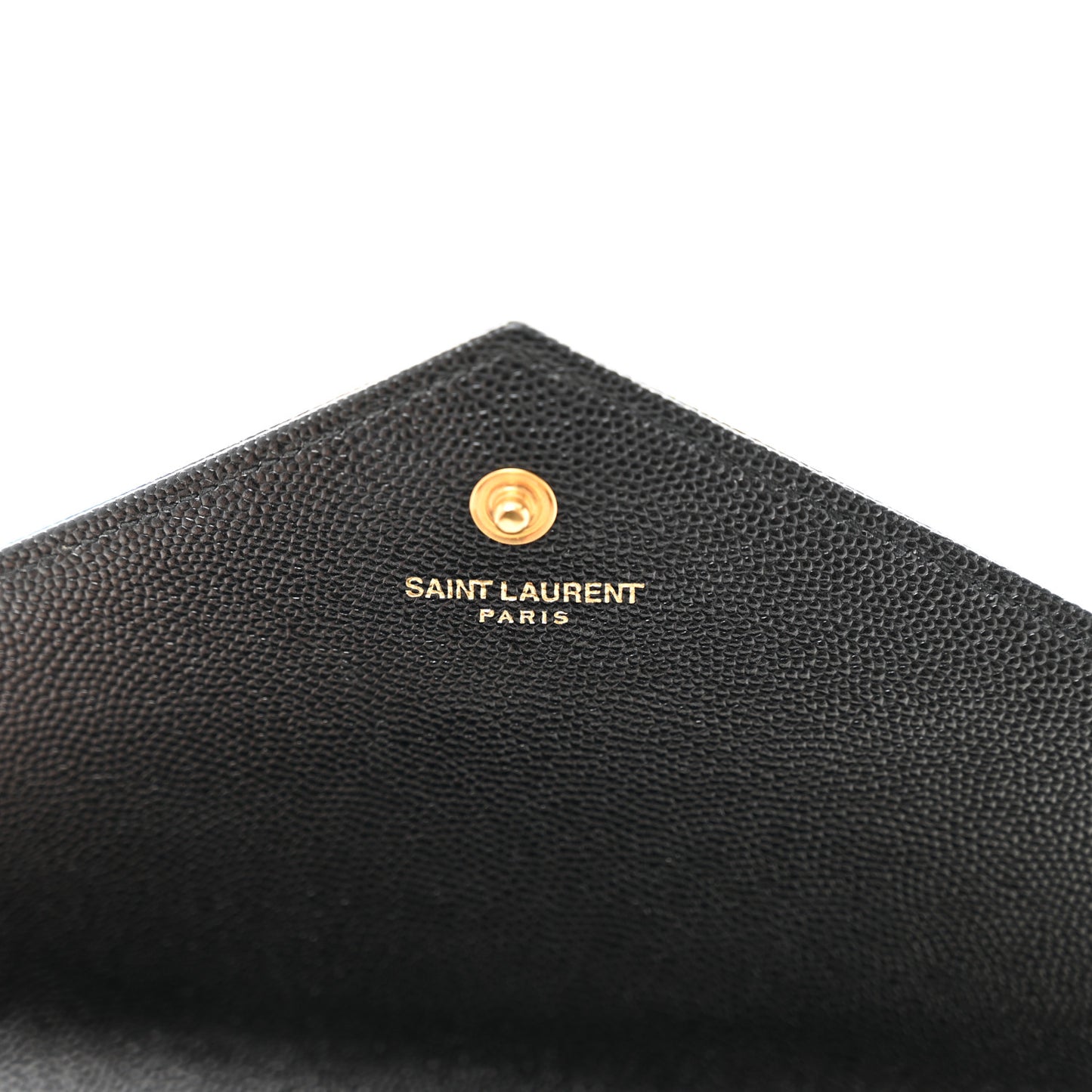 Grain De Poudre Matelasse Chevron Monogram Chain Wallet Black