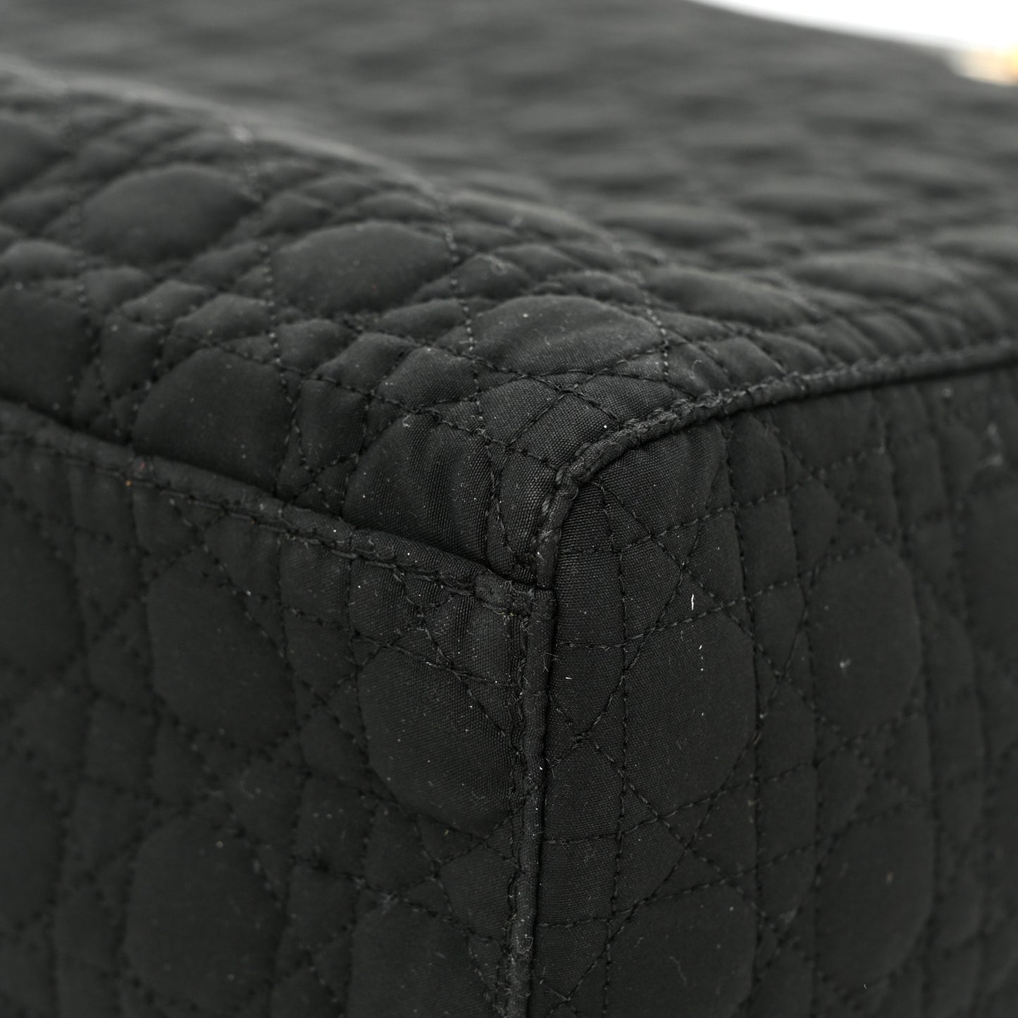 Nylon Cannage Large Lady Dior Black