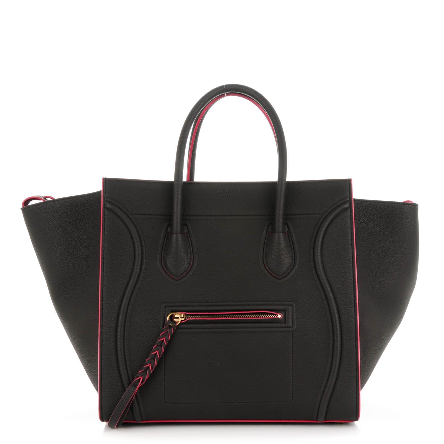 Celine Baby Grained Calfskin Medium Phantom Luggage Dark Taupe 1 of 8