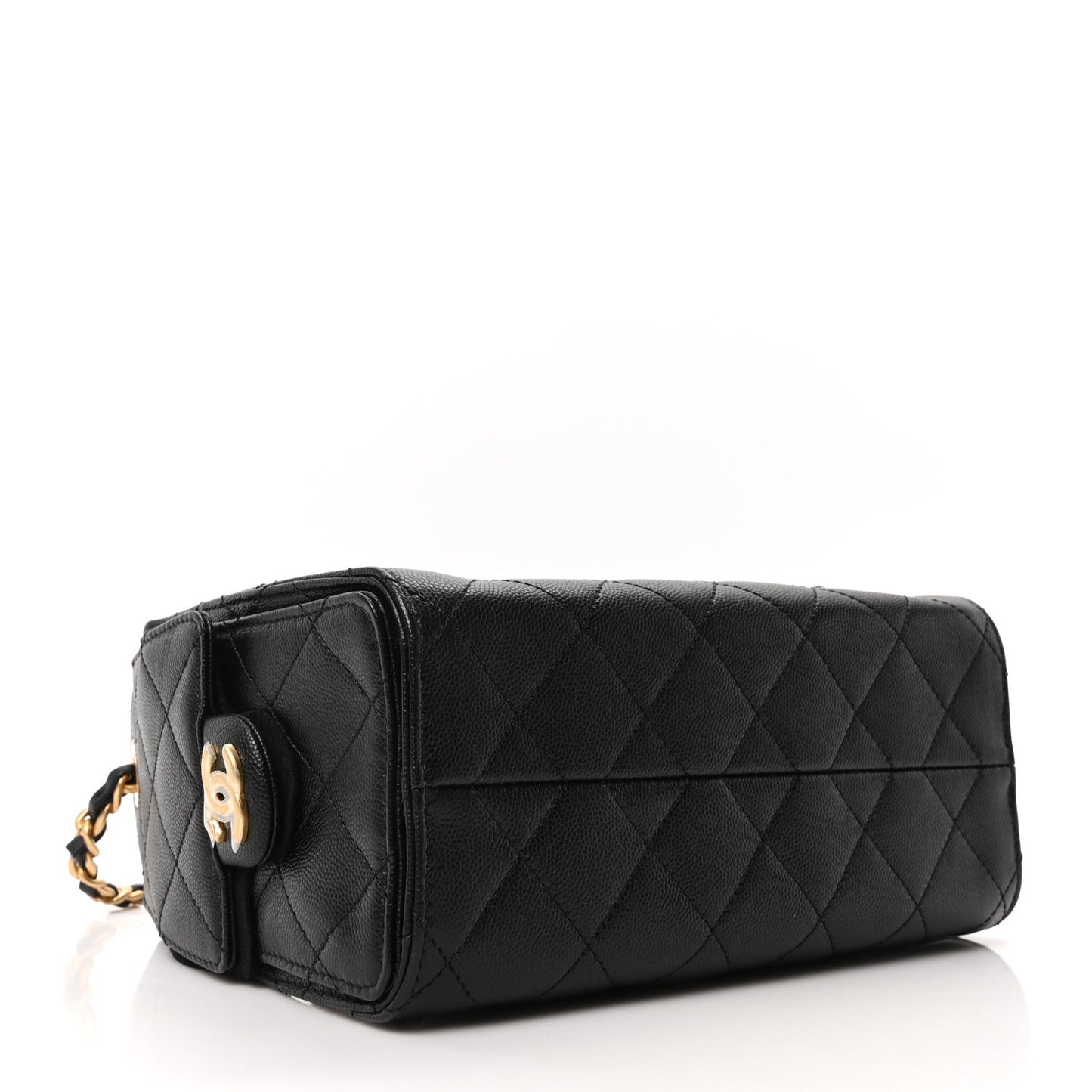 Caviar Quilted Mini Chanel 25 Handbag Black