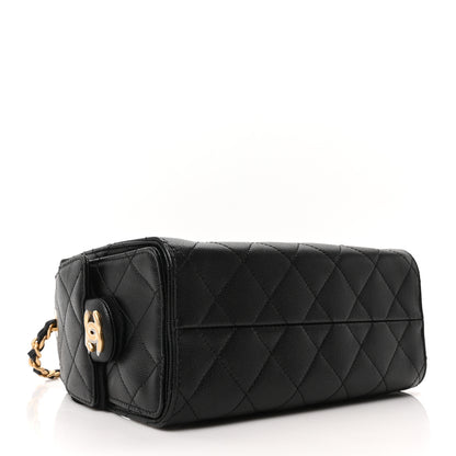 Chanel Caviar Quilted Mini Chanel 25 Handbag Black 4 of 11