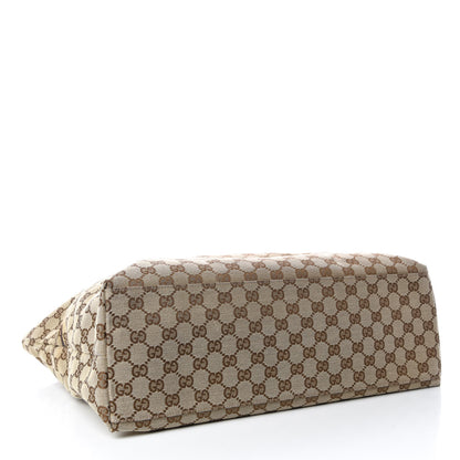 Gucci Monogram Web Large Diaper Tote Brown 4 of 19