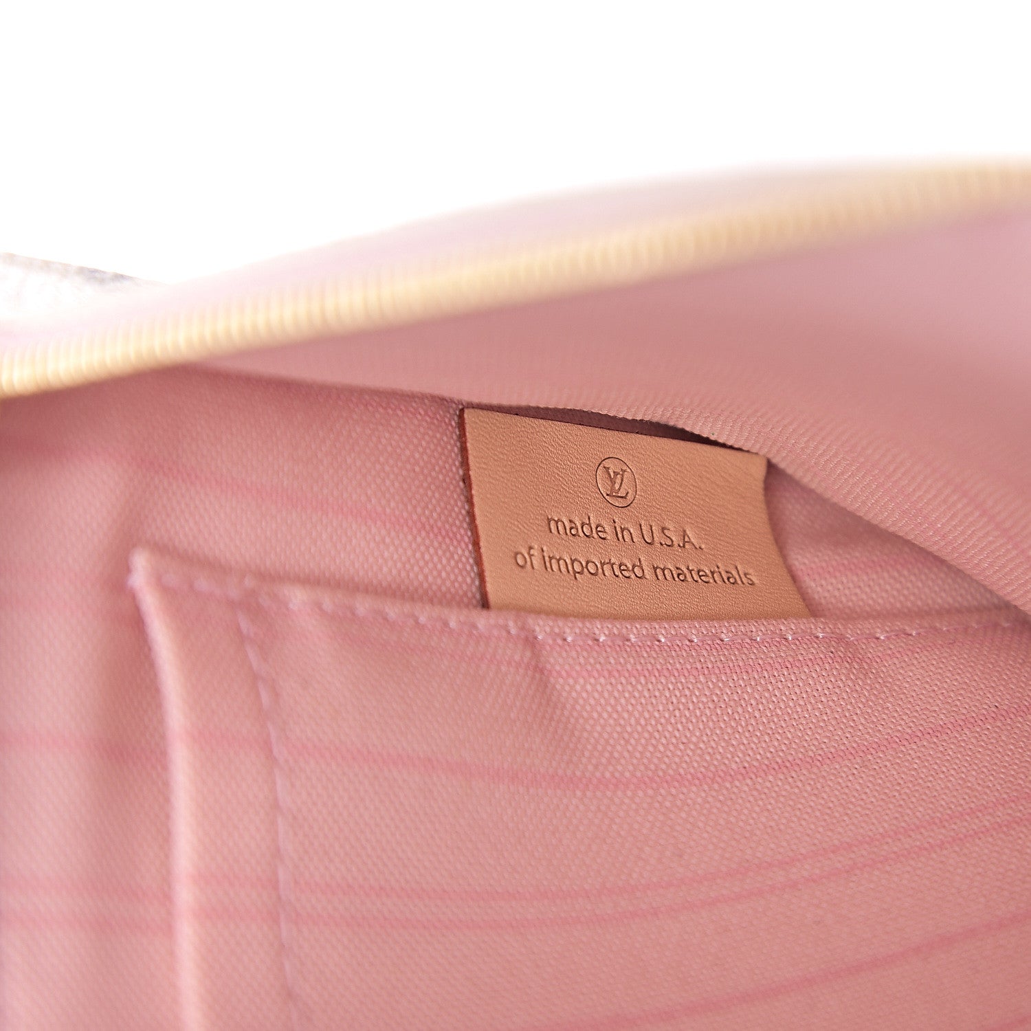 Louis Vuitton Damier Azur Neverfull MM GM Pochette Rose Ballerine 6 of 7