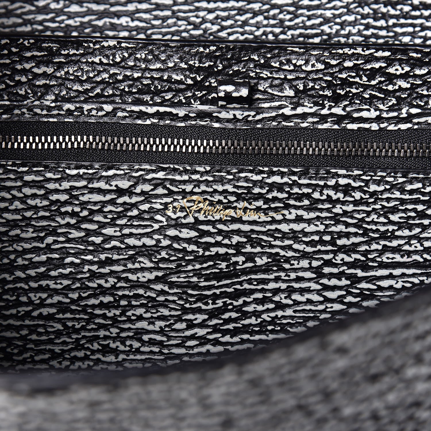 3.1 Phillip Lim 3.1 Textured Calfskin Pashli Backpack Black Cream 8 of 13