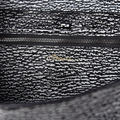 3.1 Phillip Lim 3.1 Textured Calfskin Pashli Backpack Black Cream 8 of 13