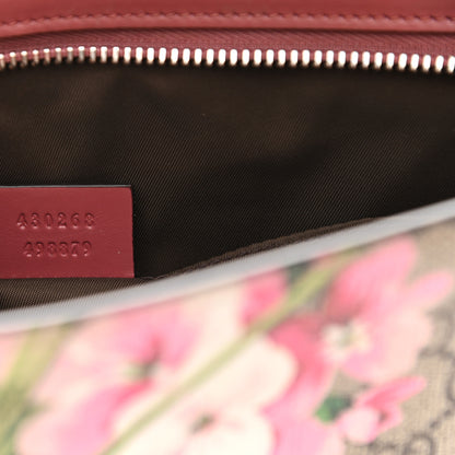 Gucci GG Supreme Monogram Blooms Large Cosmetic Case Beige Multicolor Dry Rose 7 of 7