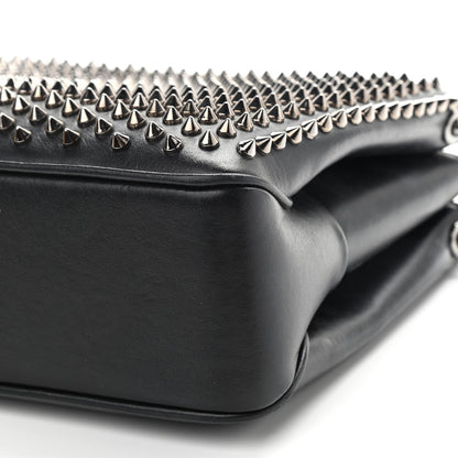 Christian Louboutin Calfskin Small Triloubi Paris Spikes Chain Bag Black 8 of 9