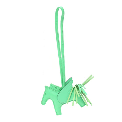 Hermes Milo Lambskin Grigri Rodeo Pegase Horse Bag Charm PM Vert Comic 1 of 4