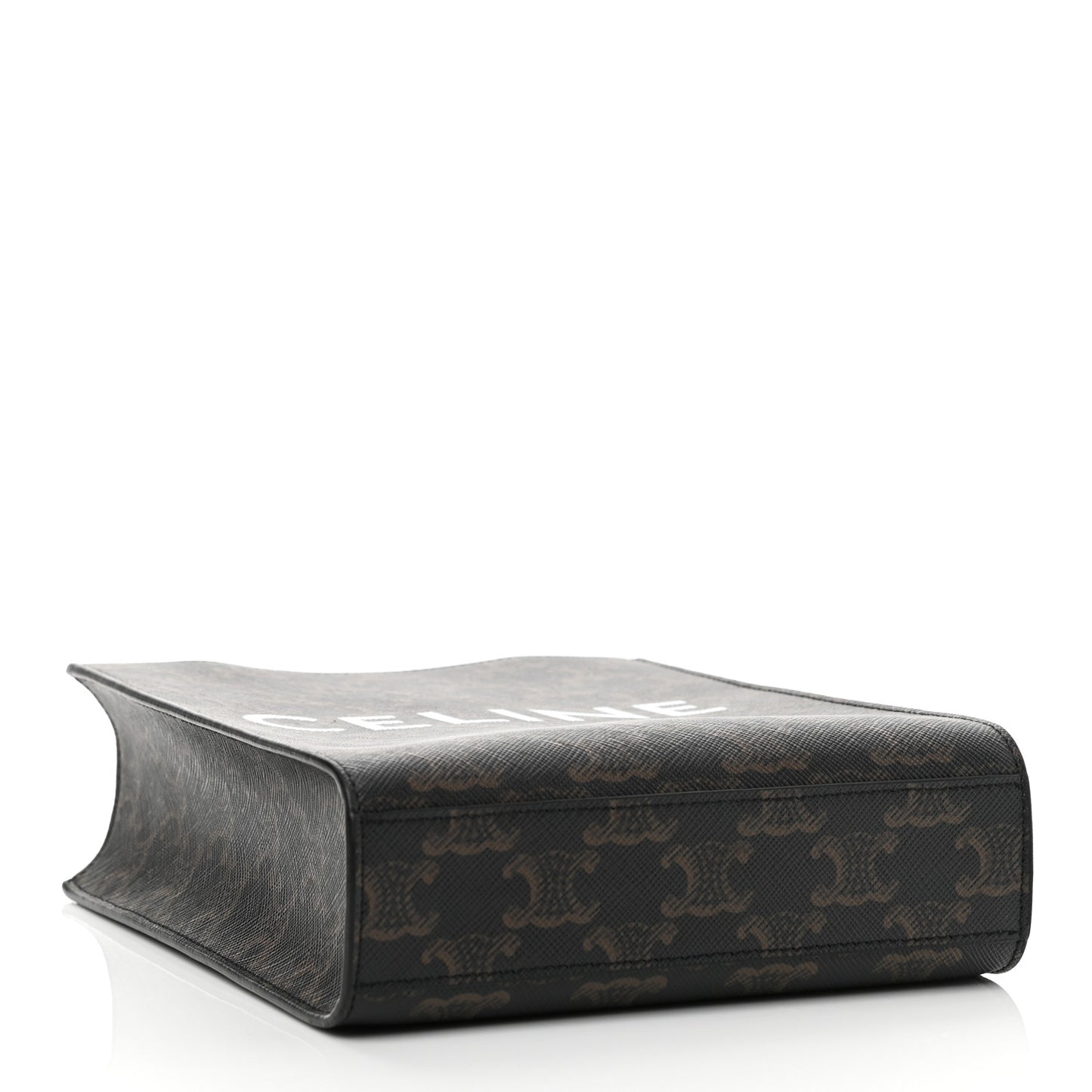 Triomphe Canvas Calfskin Mini Vertical Cabas Tan