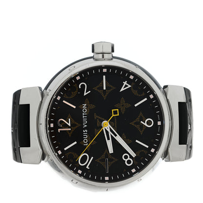 Louis Vuitton Stainless Steel Monogram 39mm Tambour Vernis Quartz Watch 2 of 8