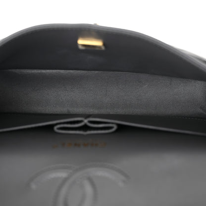 Chanel Lambskin Quilted Medium Double Flap Dark Grey 5 of 12