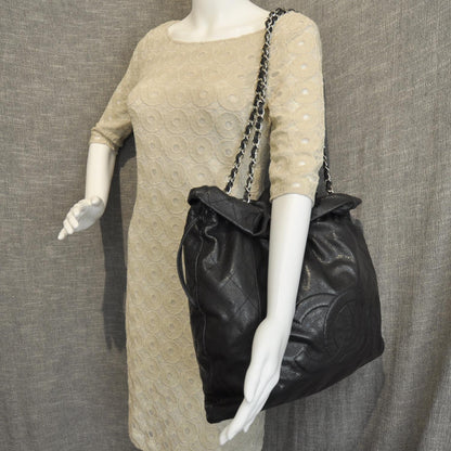 Chanel Caviar 31 Drawstring Tote Black 3 of 9