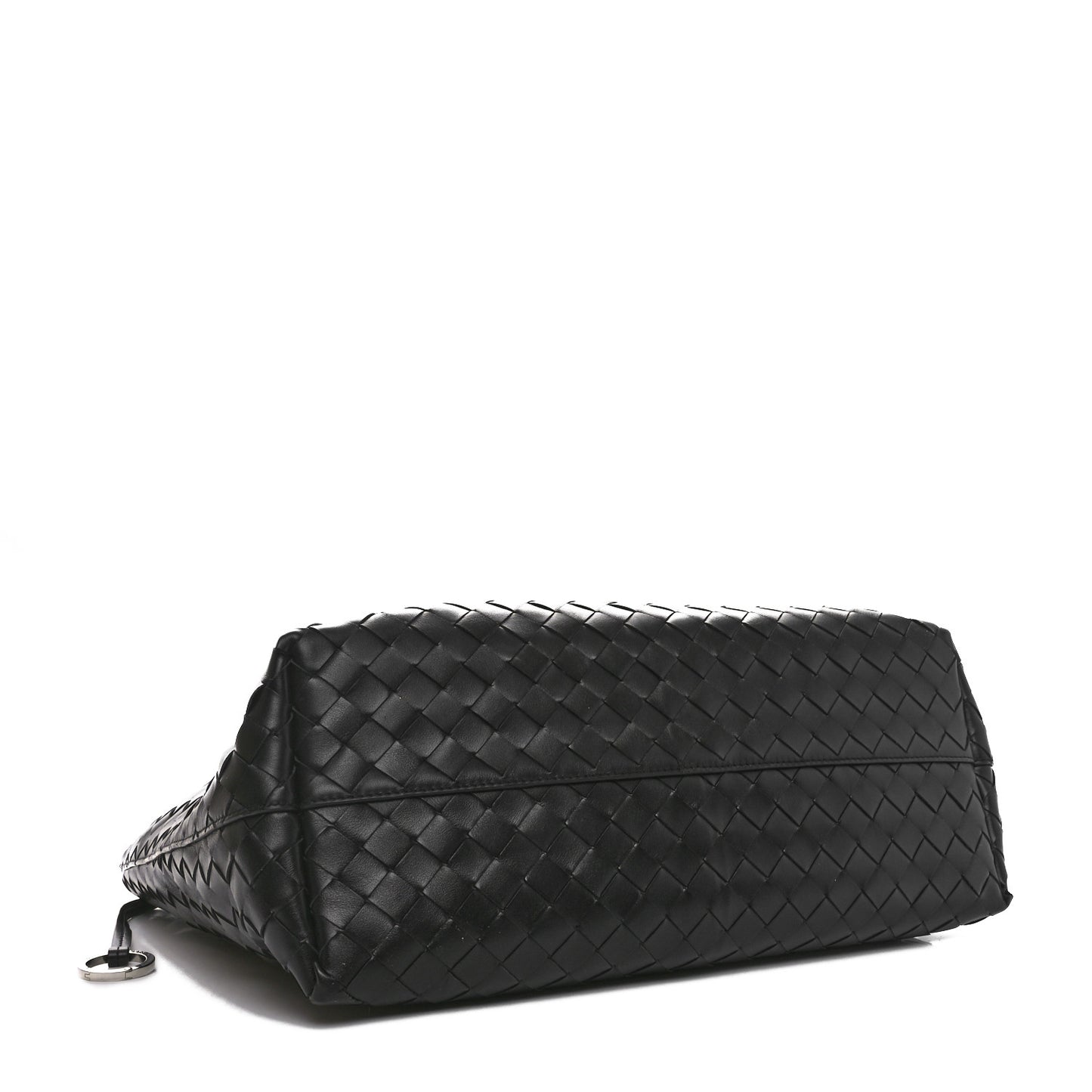 Calfskin Intrecciato Zipped Tote Black