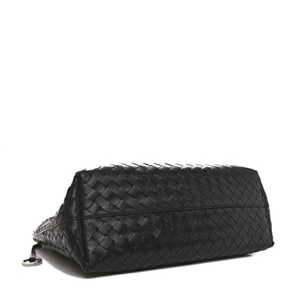Bottega Veneta Calfskin Intrecciato Zipped Tote Black 4 of 9