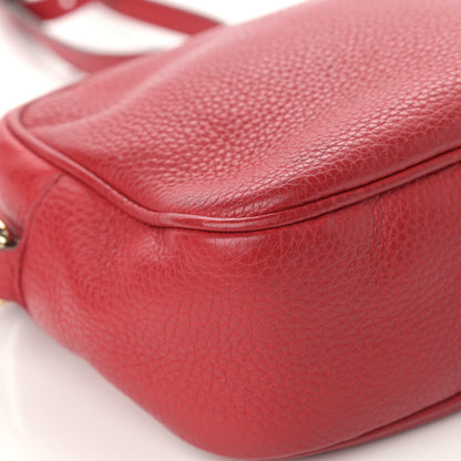 Gucci Pebbled Calfskin Small Soho Disco Bag Tabasco Red 12 of 21