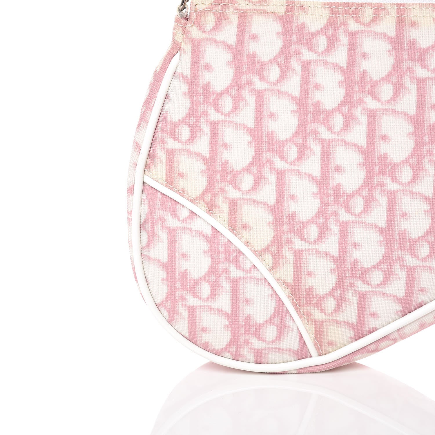 Christian Dior Monogram Mini Saddle Pochette Pink 9 of 9