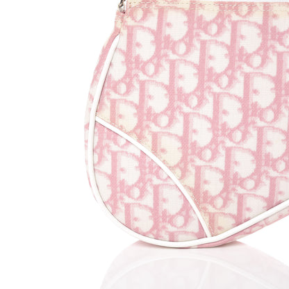 Christian Dior Monogram Mini Saddle Pochette Pink 9 of 9