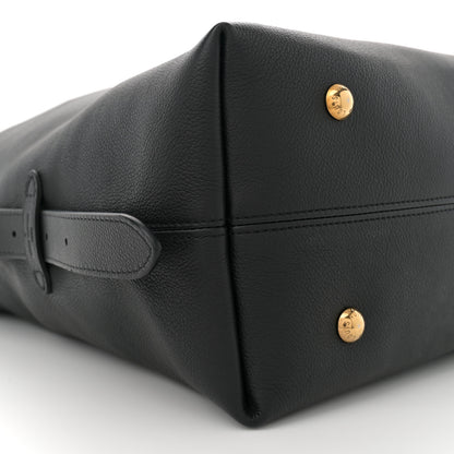 Louis Vuitton Grained Calfskin Low Key Hobo MM Black 9 of 10