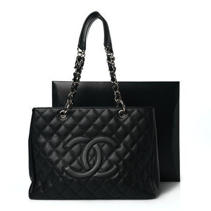 Chanel Caviar Quilted Grand Shopping Tote GST Black 12 of 12