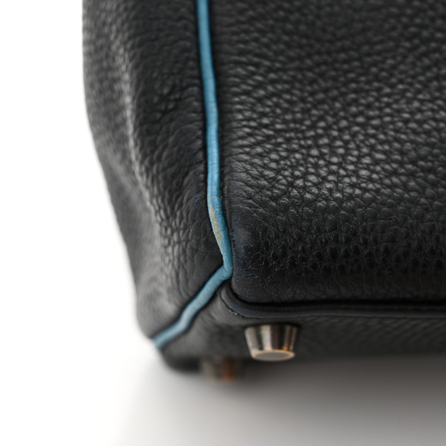 Hermes Togo Bi-Color Kelly Retourne 25 Bleu Indigo Turquoise 15 of 16