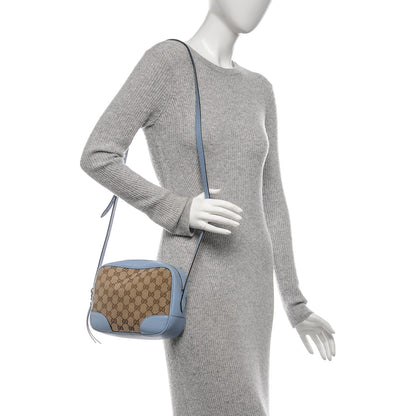 Gucci Monogram Mini Bree Messenger Bag Beige Mineral Blue 2 of 9