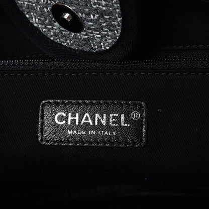 Chanel Canvas Large Deauville Tote Charcoal 6 of 8