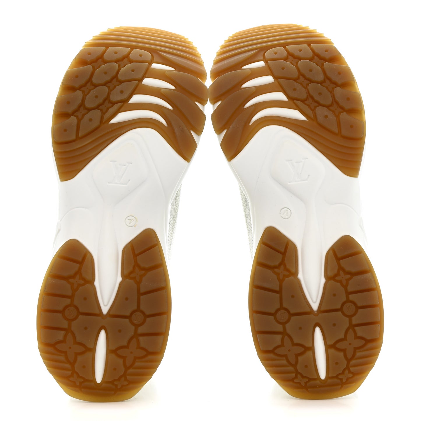 Monogram Calfskin Run 55 Sneakers 38 White