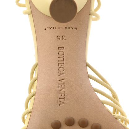 Bottega Veneta Nappa Dot Ankle Tie Sandals 35 Moon Beam 7 of 9
