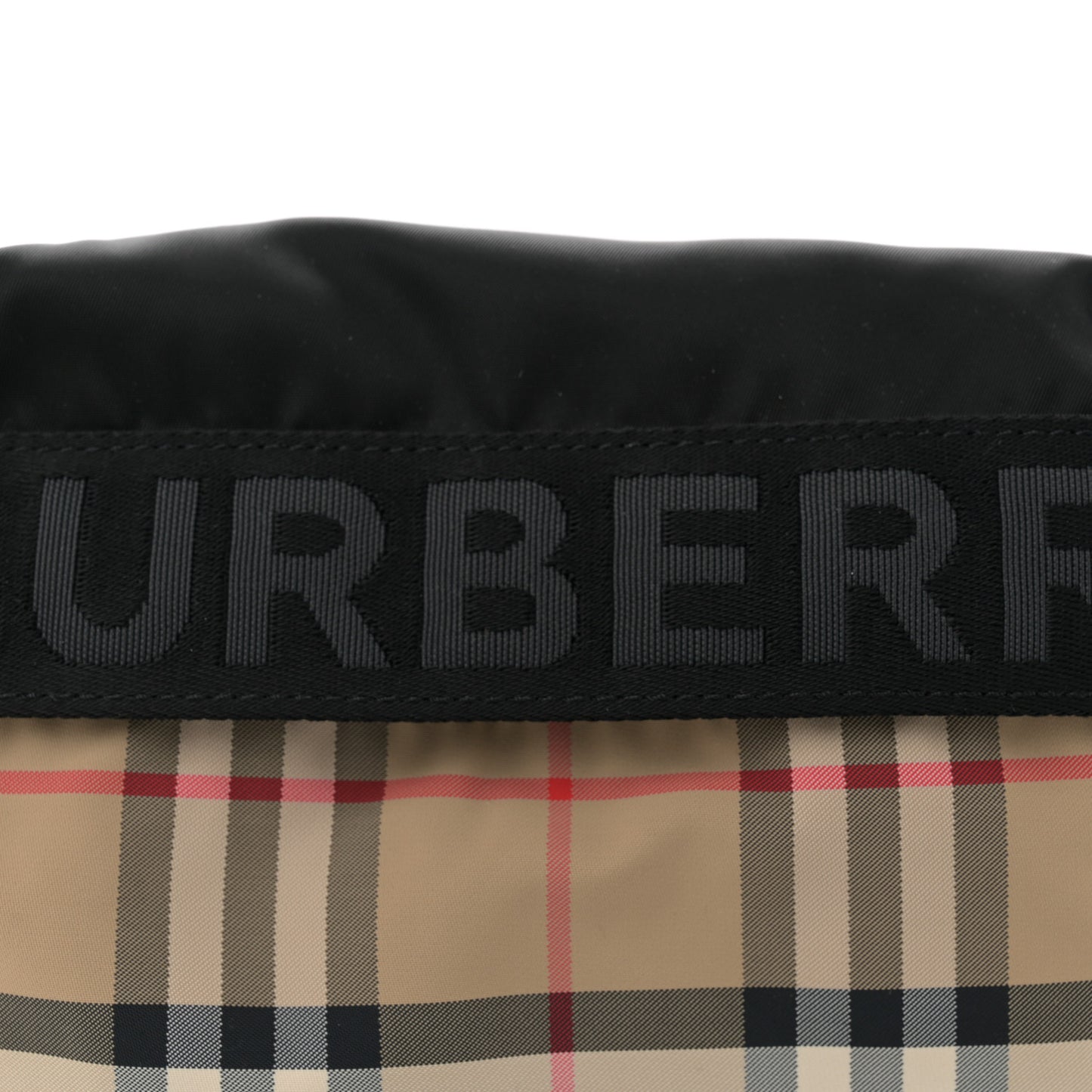 Nylon Vintage Check Sonny Bum Bag Archive Beige Black