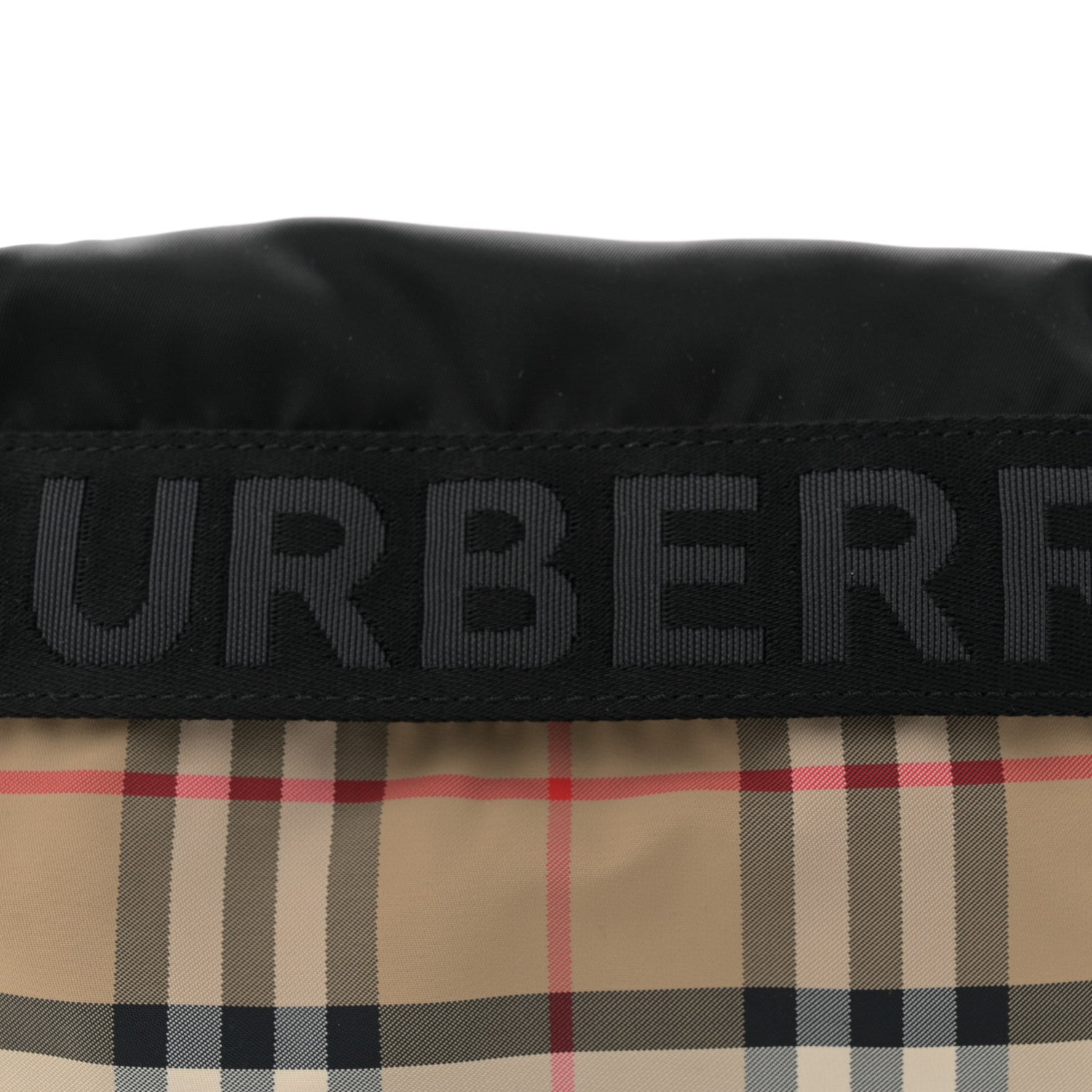 Burberry Nylon Vintage Check Sonny Bum Bag Archive Beige Black 7 of 10