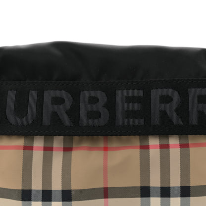 Burberry Nylon Vintage Check Sonny Bum Bag Archive Beige Black 7 of 10