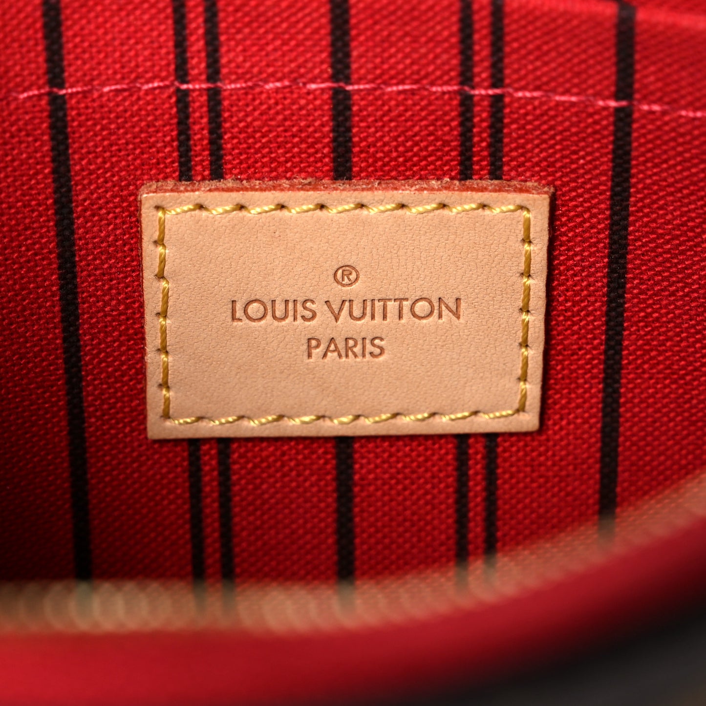 Monogram Neverfull MM GM Pochette Cherry