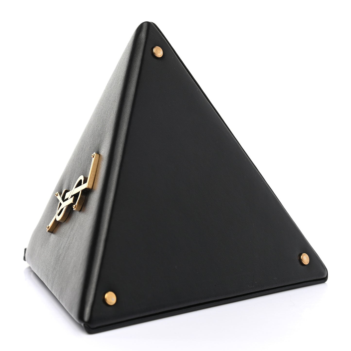 Lambskin Pyramid Clutch Black